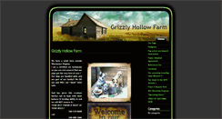 Desktop Screenshot of grizzlyhollowfarm.com