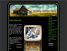 Tablet Screenshot of grizzlyhollowfarm.com